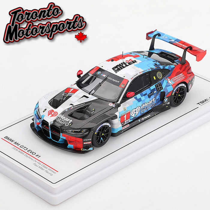 2026 BMW M4 GT3 EVO Paul Miller Racing #1 Phillippi/Harper/Hesse/Verhagen – IMSA Daytona 24 Hrs 1:43 Scale by TSM #TSM430958