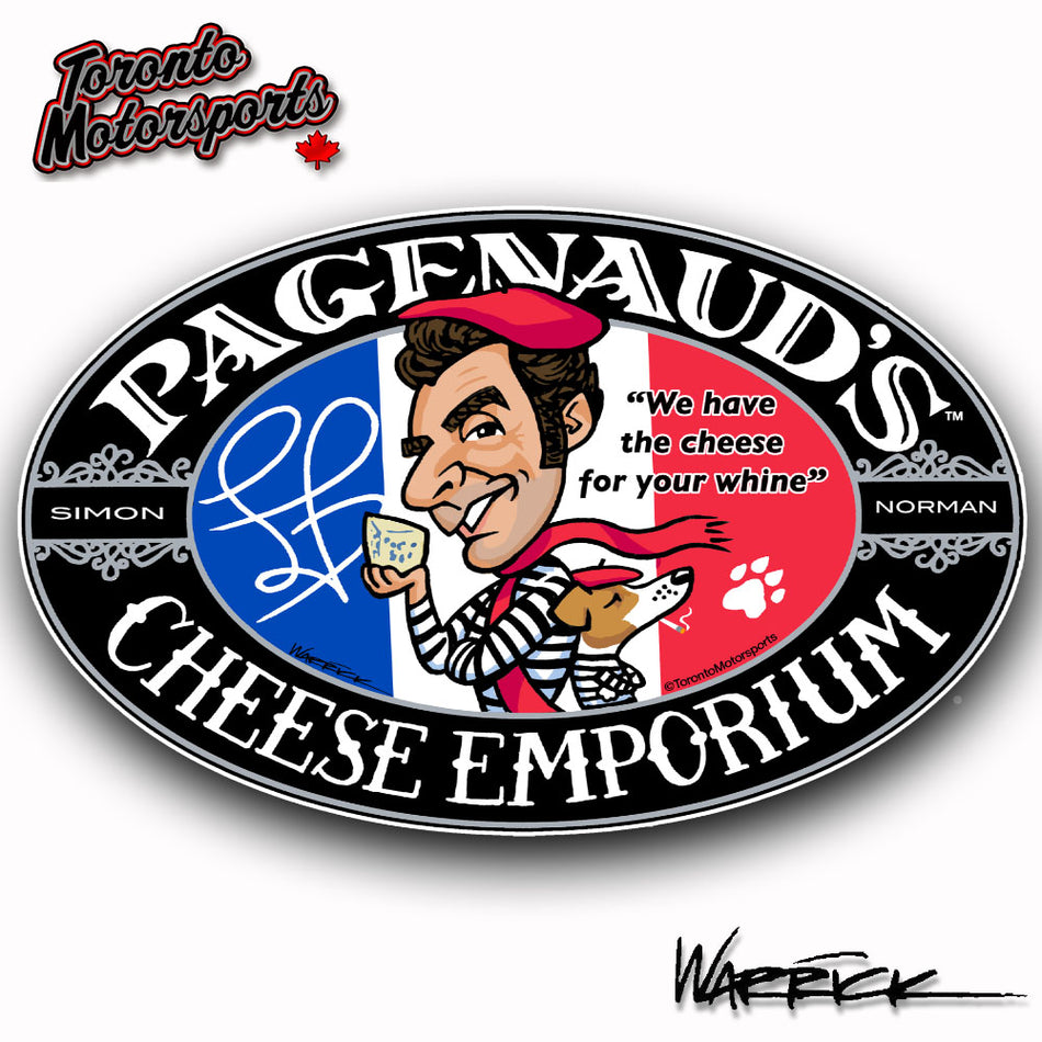Simon and Norman Pagenaud's Cheese Emporium - IndyTOON Die Cut Vinyl Sticker #INDYTOON-PAGSCE (145)