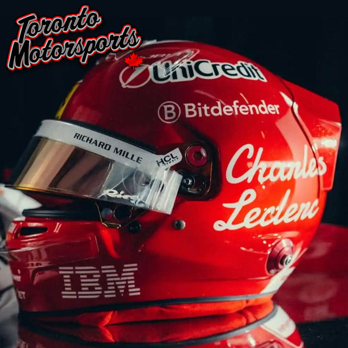2025 Charles Leclerc Scuderia Ferrari - Italian GP - F1 Replica Helmet - 1:5 Scale by LookSmart #LSHEL020