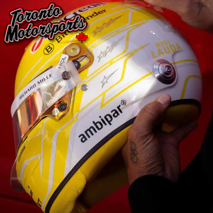 2025 Lewis Hamilton Scuderia Ferrari - Italian GP - F1 Replica Helmet - 1:5 Scale by Looksmart #LSHEL021