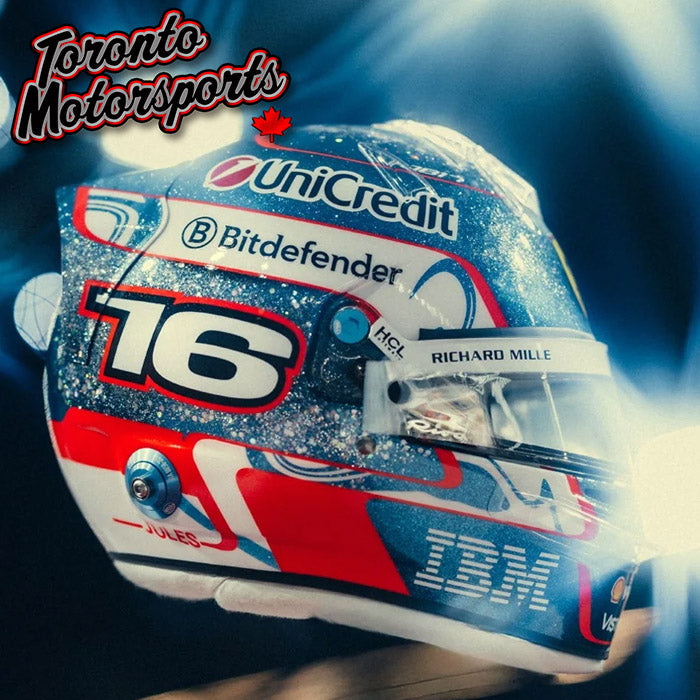 2025 Charles Leclerc Scuderia Ferrari - Singapore GP - F1 Replica Helmet - 1:5 Scale by Looksmart #LSHEL024