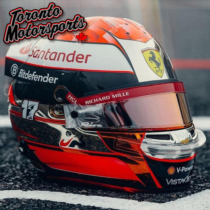 2024 Charles Leclerc Scuderia Ferrari "Tribute to Jules Bianchi" - Japanese GP - F1 Replica Helmet - 1:5 Scale by Looksmart #LSHEL025