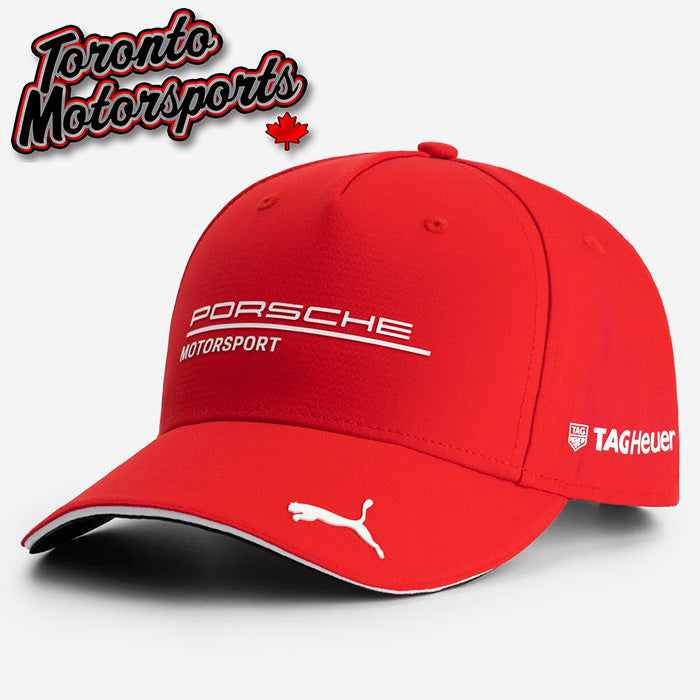 .2025 Porsche Motorsport - PUMA Team Cap (Red) - Officially Licensed #PM-701232130003