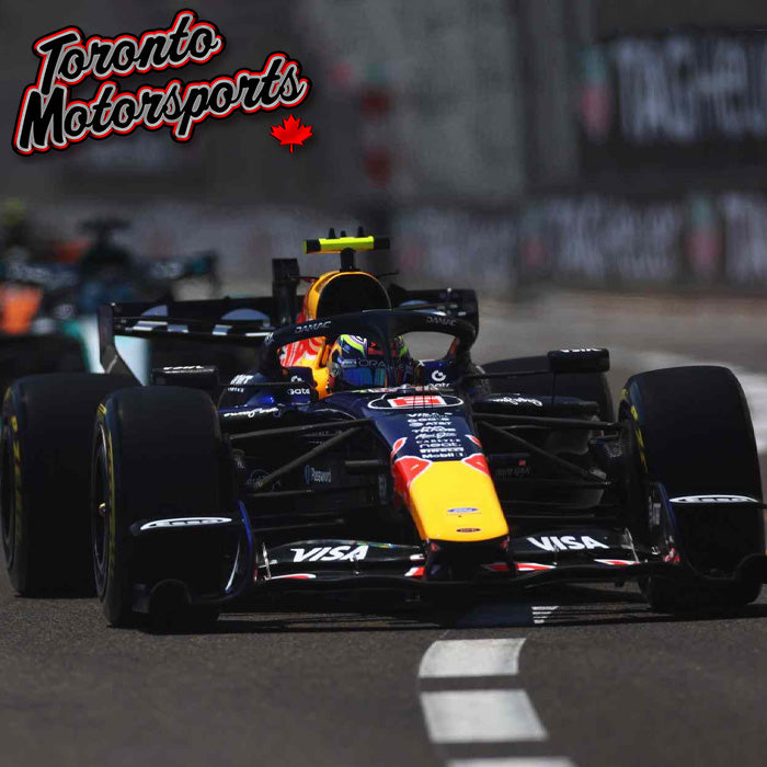 2026 Oracle Red Bull Racing RB22 #6 Isack Hadjar - 4th Monaco GP *W/ Number Board* - 1:43 Scale by Spark #S9341