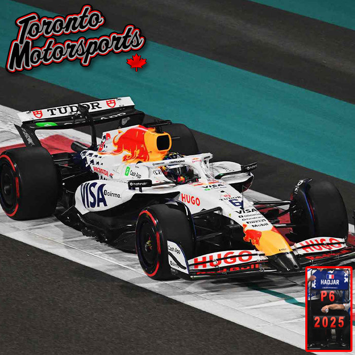 2025 Racing Bulls VCARB 02 Visa Cash App #6 Isack Hadjar – Abu Dhabi GP *w/Pit Board* 1:43 Scale by Spark #S9681