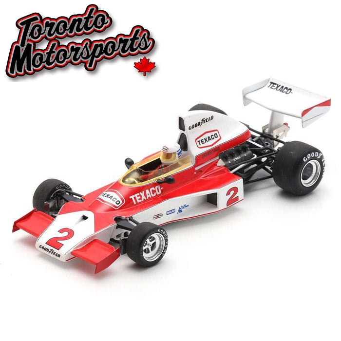 1975 McLaren M23 #2 Jochen Mass – WINNER Spain GP 1:43 Scale by Spark #SPA435742 (S5742)