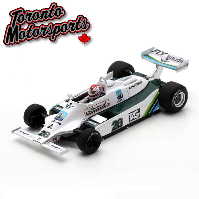 1979 Williams FW07 #28 Clay Regazzoni – WINNER British GP 1:43 Scale by Spark #SPA436990 (S6990)