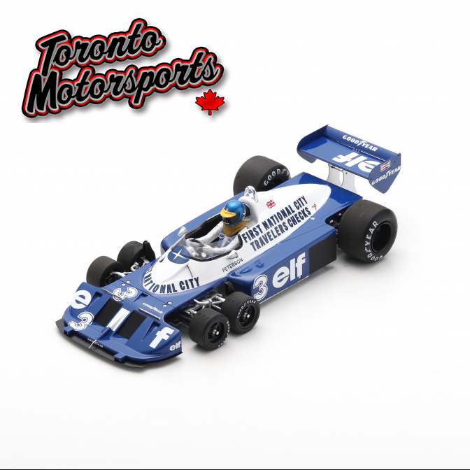 1977 Tyrrell P34 #3 Ronnie Peterson 6th Italian GP 1:18 Scale by