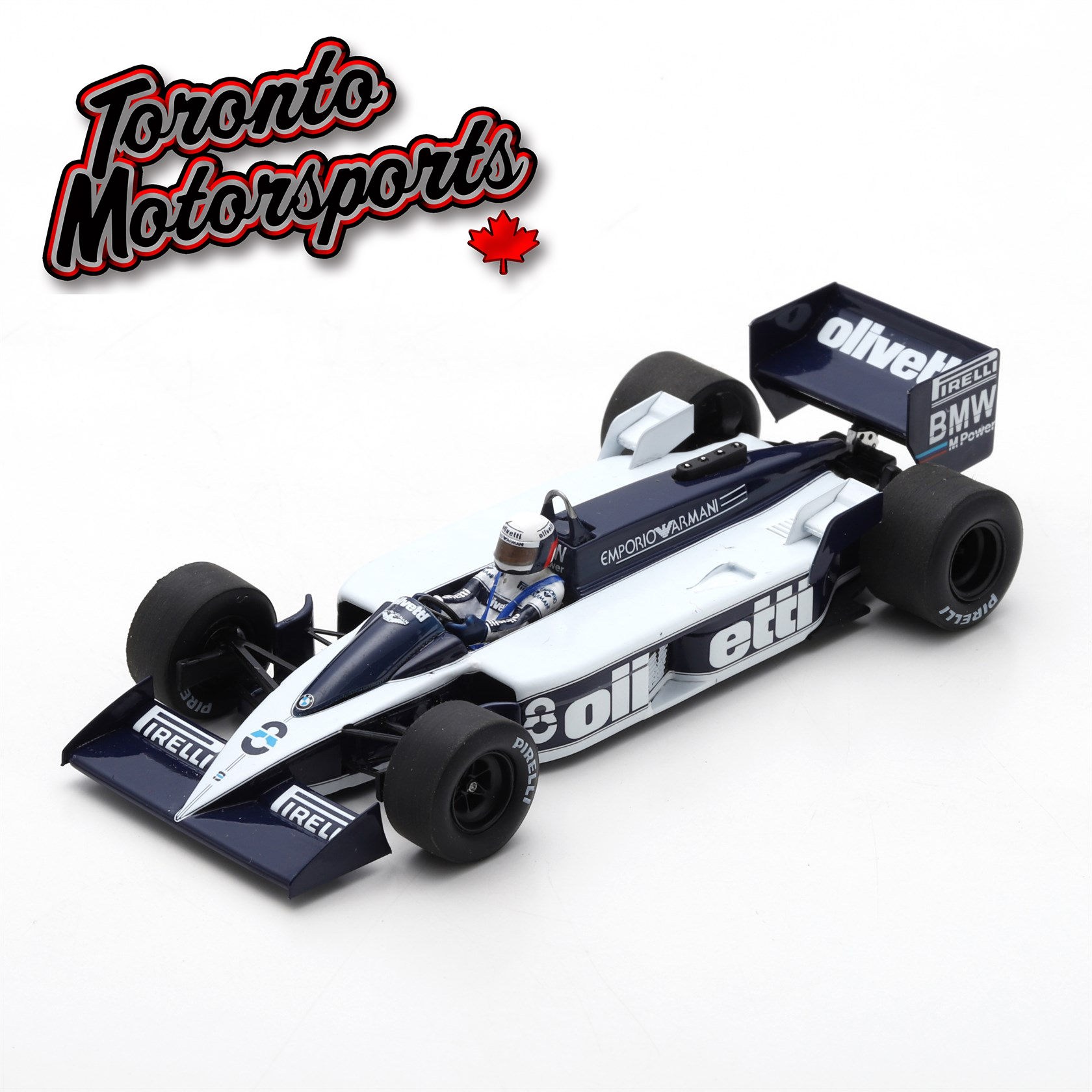 1986 Brabham BT55 BMW #8 Elio De Angelis – Monaco GP 1:18 Scale by Spark  #SPA180678 - Toronto Motorsports