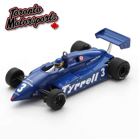 1982 Tyrrell 011 #3 Michele Alboreto – German GP 1:43 Scale by