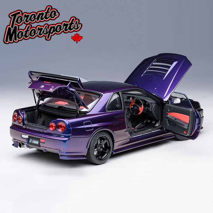 Nissan Skyline GT-R (R34) Z-tune (Midnight Purple) 1:18 Scale by 