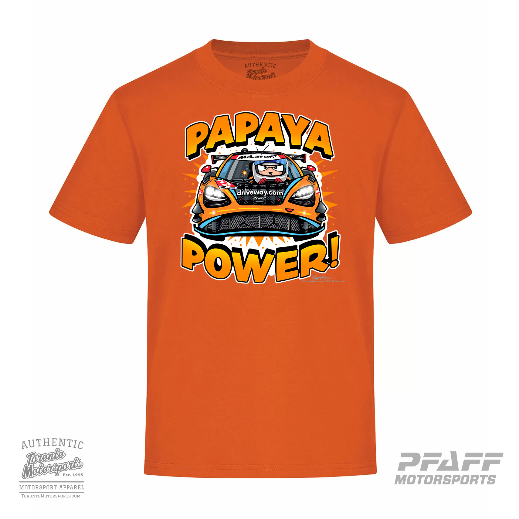 Pfaff Motorsports 'Papaya Power' (Papaya Orange) YOUTH T-Shirt